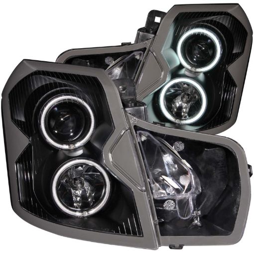 Bild på ANZO 2003 - 2007 Cadillac Cts Projector Headlights w Halo Black (CCFL)