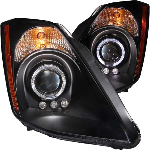 Bild på ANZO 2003 - 2005 Nissan 350Z Projector Headlights w Halo Black