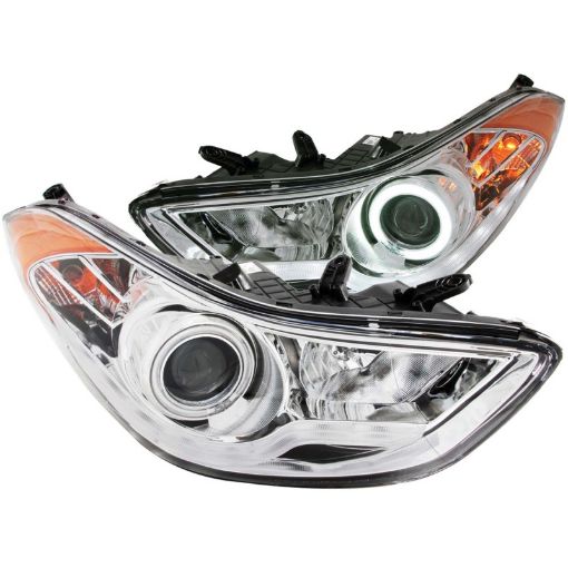 Bild på ANZO 2011 - 2014 Hyundai Elantra Projector Headlights w Halo Chrome (CCFL)