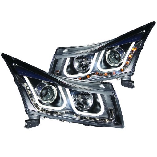 Bild på ANZO 2011 - 2015 Chevrolet Cruze Projector Headlights w U - Bar Black