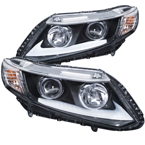 Bild på ANZO 2012 - 2015 Honda Civic Projector Headlights w U - Bar Chrome