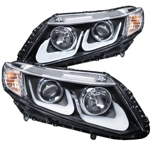 Bild på ANZO 2012 - 2015 Honda Civic Projector Headlights w U - Bar Black