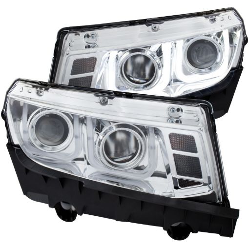 Bild på ANZO 2014 - 2015 Chevrolet Camaro Projector Headlights w U - Bar Chrome