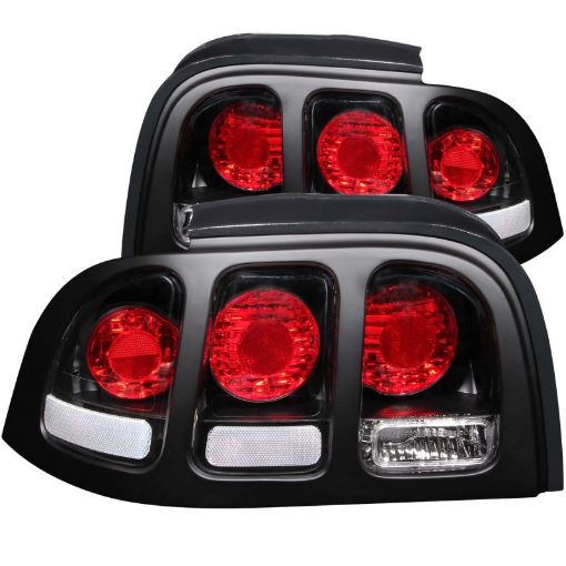 Bild på ANZO 1994 - 1998 Ford Mustang Taillights Black