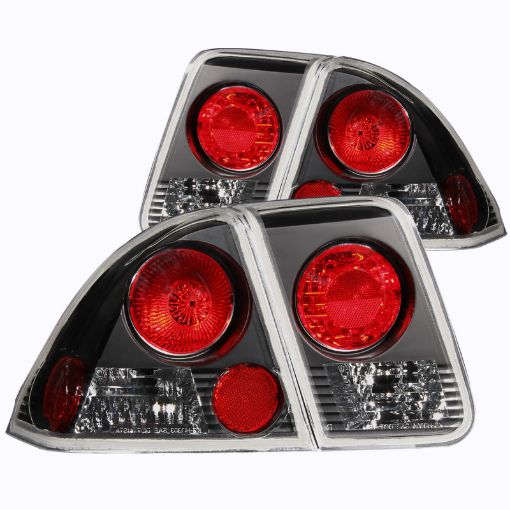 Bild på ANZO 2001 - 2004 Honda Civic Taillights Black