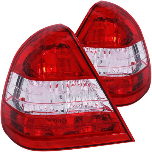 Bild på ANZO 1994 - 2000 Mercedes Benz C Class W202 Taillights RedClear