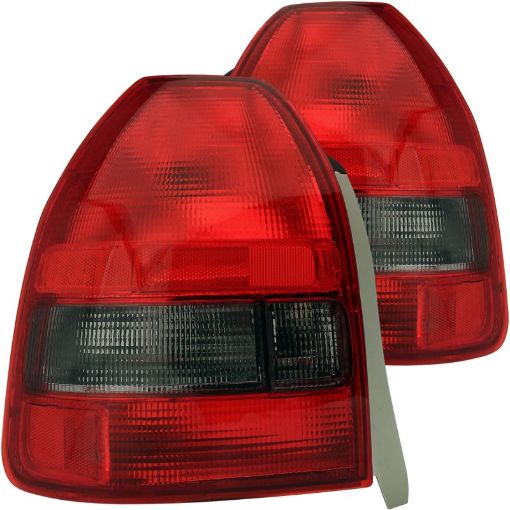 Bild på ANZO 1996 - 2000 Honda Civic Taillights RedSmoke