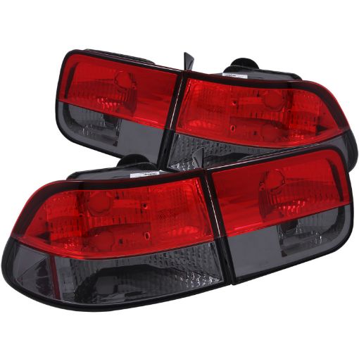 Bild på ANZO 1996 - 2000 Honda Civic Taillights RedSmoke