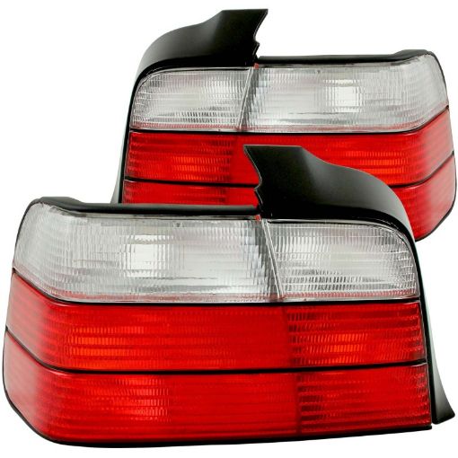 Bild på ANZO 1992 - 1998 BMW 3 Series E36 Sedan Taillights RedClear