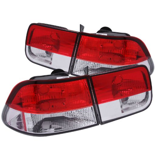 Bild på ANZO 1996 - 2000 Honda Civic Taillights RedClear