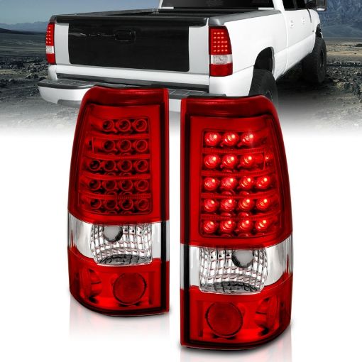 Bild på ANZO 1999 - 2007 Chevrolet Silverado 1500 LED Taillights RedClear