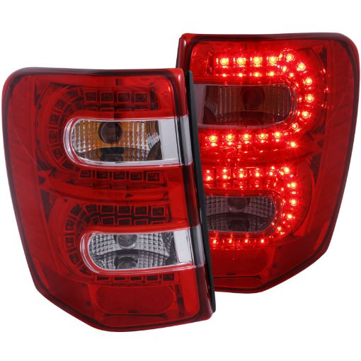 Bild på ANZO 1999 - 2004 Jeep Grand Cherokee LED Taillights RedClear