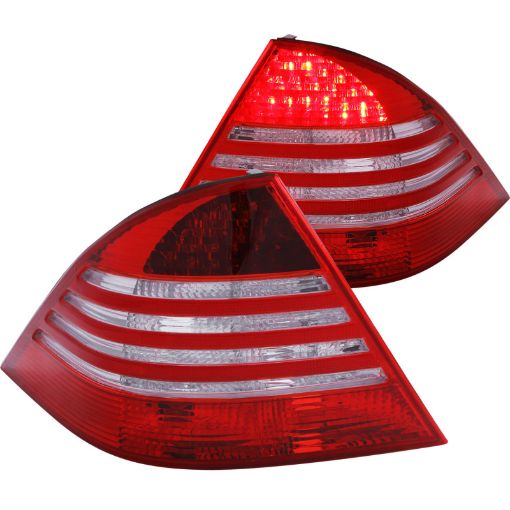 Bild på ANZO 2000 - 2005 Mercedes Benz S Class W220 LED Taillights RedClear