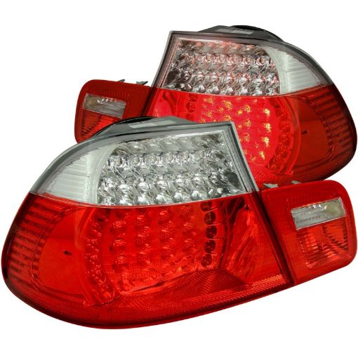 Bild på ANZO 2000 - 2003 BMW 3 Series E46 LED Taillights RedClear