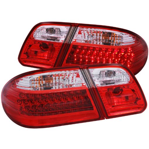 Bild på ANZO 1996 - 2002 Mercedes Benz E Class W210 LED Taillights RedClear