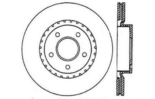 Bild på StopTech 802 - 03 Infiniti G35 Drilled Right Front Rotor