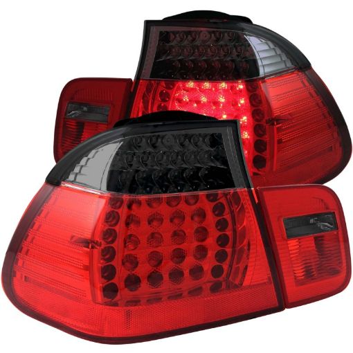 Bild på ANZO 2002 - 2005 4DR BMW 3 Series E46 LED Taillights RedSmoke