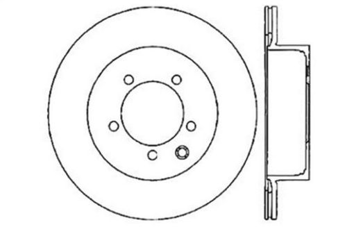 Bild på StopTech 03 - 04 Infiniti G35 03 - 05 G35X 03 - 05 Nissan 350Z Cross Drilled Left Rear Rotor