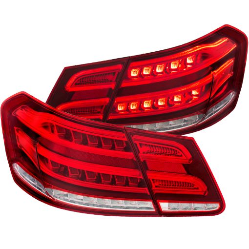 Bild på ANZO 2010 - 2013 Mercedes Benz E Class W212 LED Taillights RedClear