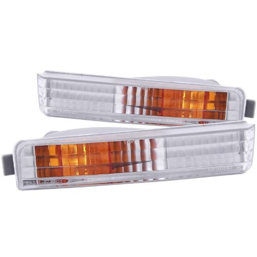 Bild på ANZO 1990 - 1991 Honda Accord Euro Parking Lights Chrome w Amber Reflector