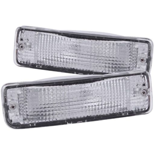 Bild på ANZO 1989 - 1995 Toyota Pickup Euro Parking Lights Chrome w Amber Reflector