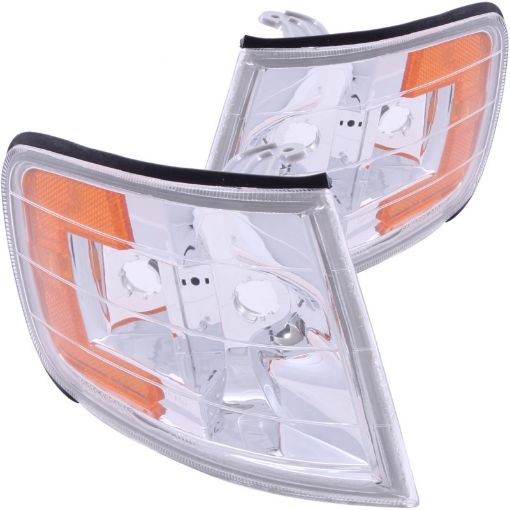 Bild på ANZO Corner Lights 1994 - 1997 Honda Accord Euro Corner Lights Chrome w Amber Reflector