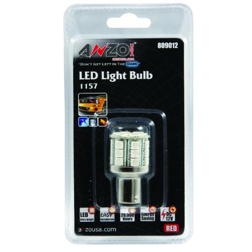 Bild på ANZO LED Bulbs Universal LED 1157 Red - 28 LEDs 1 34in Tall