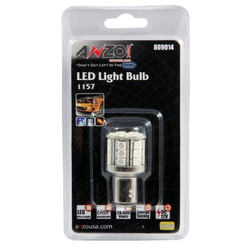 Bild på ANZO LED Bulbs Universal LED 1157 Amber - 28 LEDs 1 34in Tall