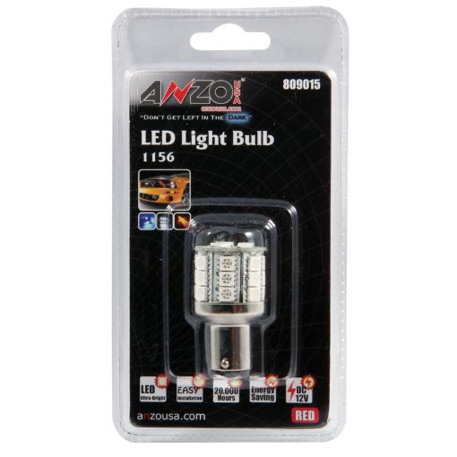 Bild på ANZO LED Bulbs Universal LED 1156 Red - 23 LEDs 1 34in Tall