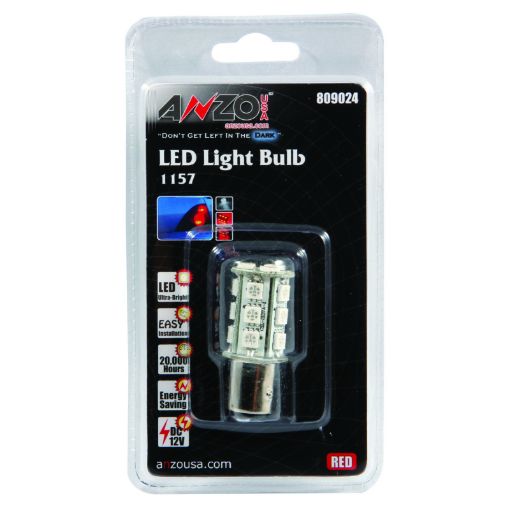 Bild på ANZO LED Bulbs Universal LED 1157 Red - 18 LEDs 1 34in Tall