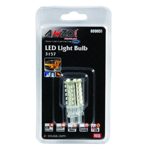 Bild på ANZO LED Bulbs Universal 3157 Red - 30 LEDs 2in Tall