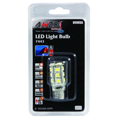 Bild på ANZO LED Bulbs Universal 7444 White - 18 LEDs 1 34in Tall