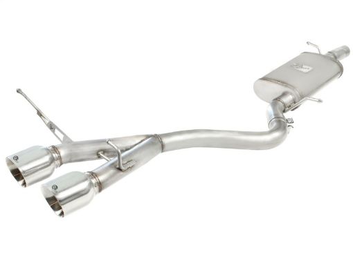 Bild på aFe MACHForce XP 2 - 12in SS - 304 Cat - Back Exhausts w Polished Dual Tips 2008 VW Golf R32 V6 - 3.2L MKV