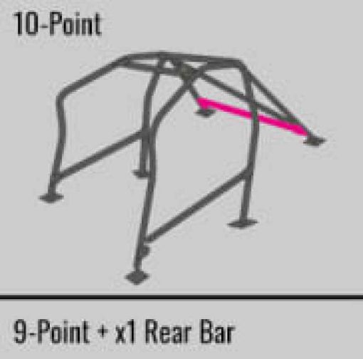 Bild på Cusco SFTY21 2 - Passenger 10 - Point BLK DASH - ESCAPE Roll Cage Subaru STi GRB 08 - 14 (SONo Cancel)