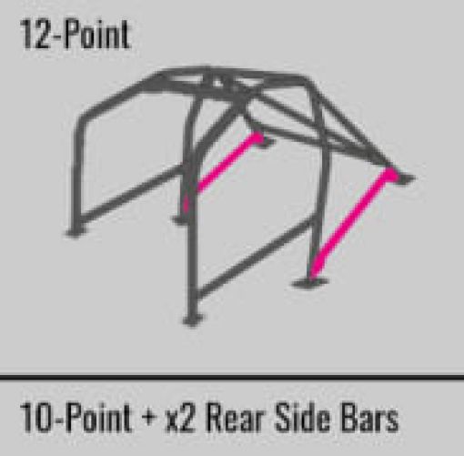 Bild på Cusco SFTY21 2 - Passenger 12 - Point BLK DASH - THROUGH Roll Cage Subaru STi GRB 08 - 14 (SONo Cancel)