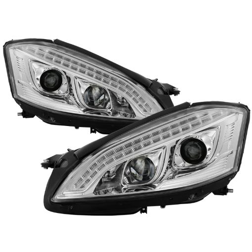 Bild på Spyder Mercedes W221 S Class 07 - 09 Headlights - HID Model Only - Chrome PRO - YD - MBW22107 - HID - DRL - C