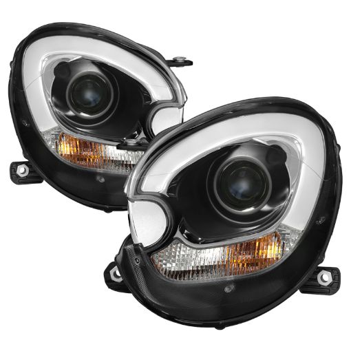 Bild på Spyder Mini Cooper Countryman 11 - 15 Headlights - Halogen Model Only - Black PRO - YD - MCO11 - DRL - BK