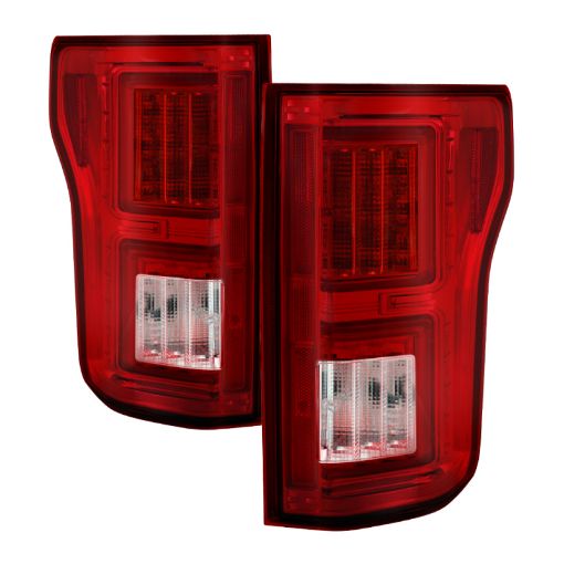 Bild på Spyder Ford F150 2015 - 2017 Light Bar LED Tail Lights - Red Clear ALT - YD - FF15015 - LBLED - RC