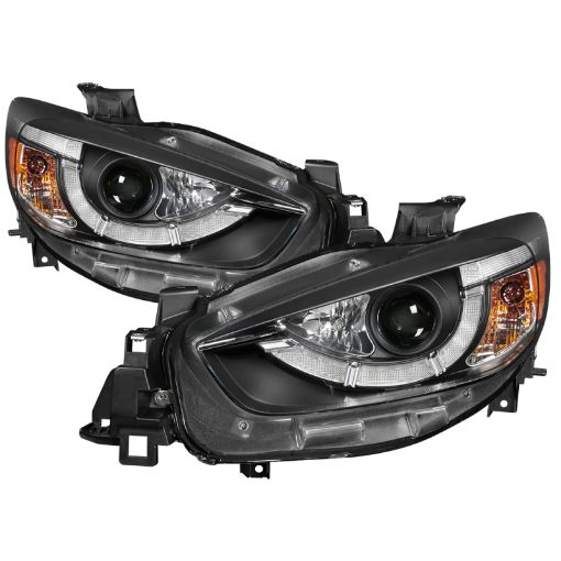 Bild på Spyder Mazda CX - 5 13 - 15 Projector Headlights - DRL LED - Black PRO - YD - MCX513 - DRL - BK