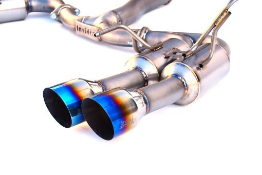 Bild på Invidia 2015 WRXSTi Gemini 80mm Full Titanium Quad 101mm Tip Cat - Back Exhaust