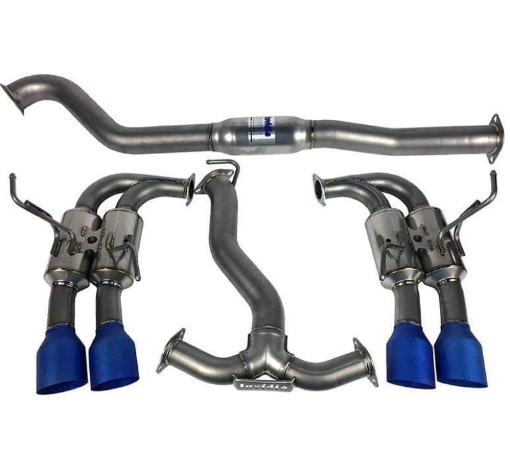 Bild på Invidia 11 - 14 WRXSTi Gemini 80mm Full Titanium 101mm Quad Tip Cat - Back Exhaust