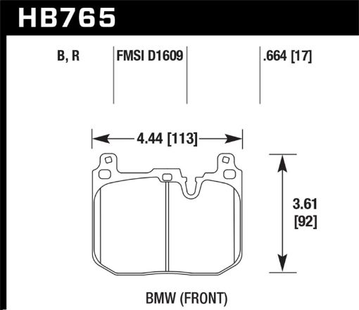 Bild på Hawk 13 - 16 BMW 328i xDrive DTC - 70 Front Race Brake Pads