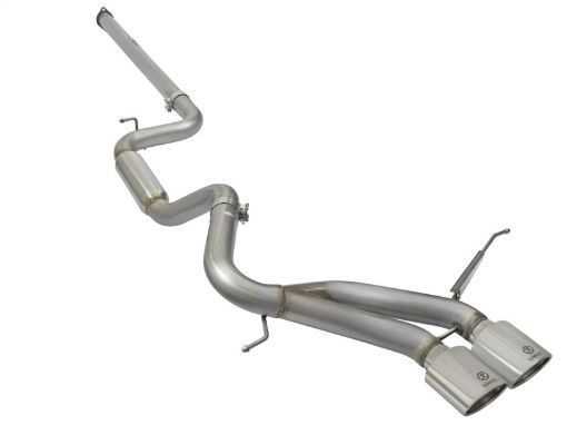 Bild på aFe POWER Takeda 3in 304 SS Cat - Back Exhaust w Polished Tips 13 - 17 Ford Focus ST L4 - 2.0L (t)