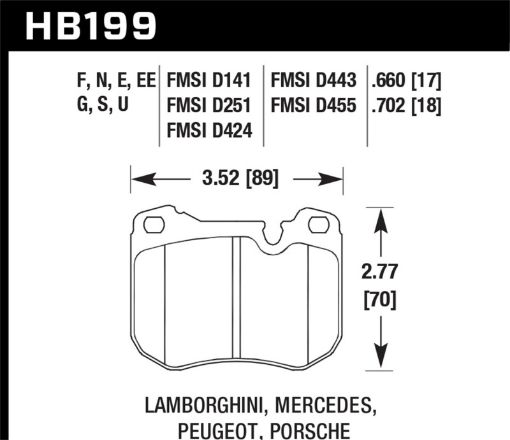 Bild på Hawk 80 - 92 Porsche 924 Turbo DTC - 60 Race Brake Pads