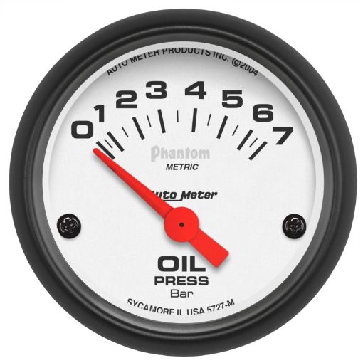 Bild på Autometer Phantom 2 - 116in 0 - 7 BAR Electric Oil Pressure Gauge