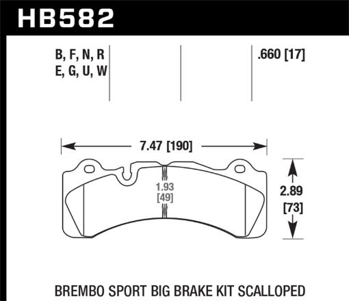 Bild på Hawk Brembo Scalloped Caliper DTC - 30 Race Pads