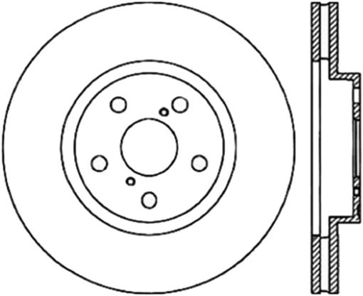 Bild på StopTech Sport Slotted 91 - 95 Toyota MR2 Cryo Front Left Rotor