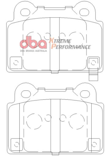 Bild på DBA 08 - 14 Mitsubishi EVO XP650 Rear Brake Pads