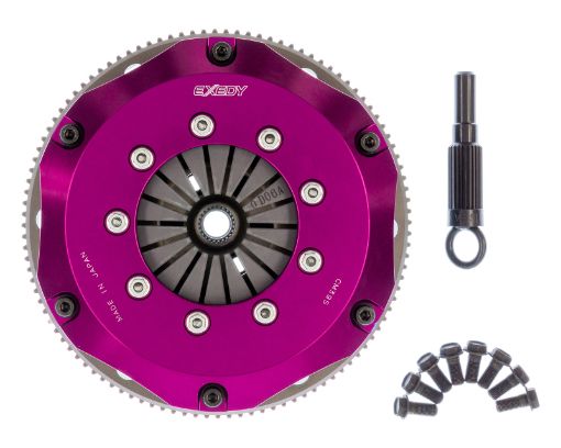 Bild på Exedy 1999 - 2002 Nissan Silvia L4 Hyper Twin Carbon - R Clutch Rigid Disc Push Type Cover (wFW Bolts)