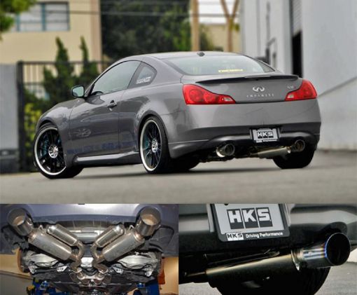 Bild på HKS 08 Infiniti G37 Coupe Dual Hi - Power Titanium Tip Catback Exhaust